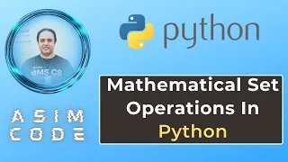 Mathematical Set Operations In Python