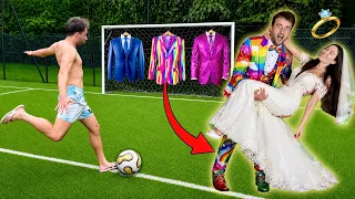 Il PALLONE decide il mio ABITO da SPOSO al MATRIMONIO!! 💍🤵🏻‍♂️