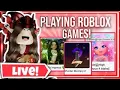 LIVE Playing ROBLOX With SUBCRIBERS COME JOIN