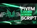 FiveM Loading Screen Music Player Live Player Count Keybind Map 8 Panels Standalone