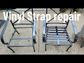 Vinyl strap replacement for patio furniture How to Install a Vinyl Strap on chair