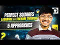 279 Perfect Squares 5 Ways DP Math BFS Lagrange Legendre Theorem Top-Down Bottom Up