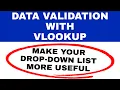 Data validation with vlookup Drop down list with vlookup Computorism