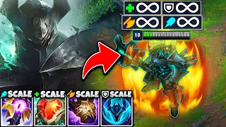 I invented a broken Mordekaiser build where every stat scales infinitely RAID BOSS MORDEKAISER