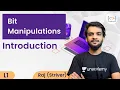 L1 Bit Manipulations Raj Striver Introduction to Bit Manipulations