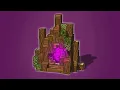 Minecraft Build a Tree Stump Nether Portal Tutorial Step by Step