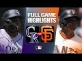 ROCKIES vs GIANTS Full Game Highlights August 16 2026 MLB Season