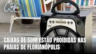 Lei proíbe uso de caixas de som nas praias de Florianópolis