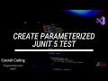 Create parameterized test with JUnit 5