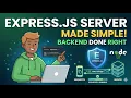 Express js Server Tutorial for Beginners Build Your First Backend