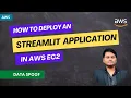 Deploying an Streamlit application on AWS EC2 instance AWS Solution Architect