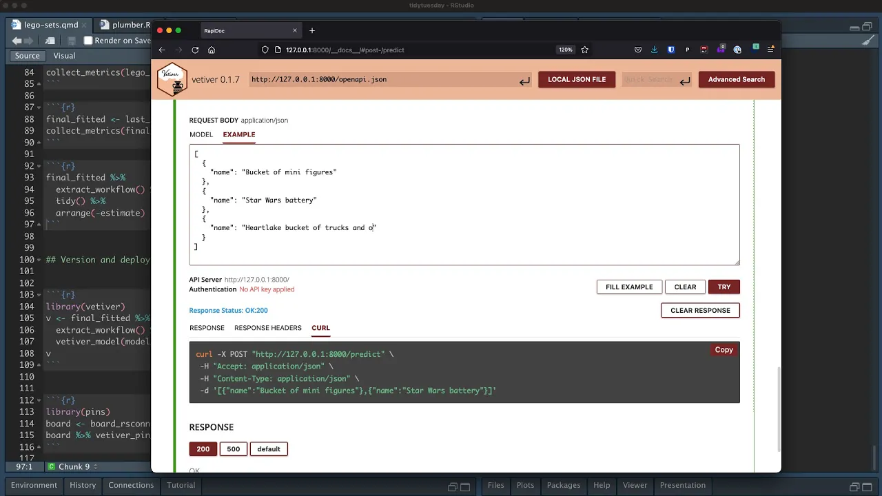 Deploy a model for LEGO sets with Docker