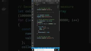 console time for performance - JavaScript Tutorial for Beginners