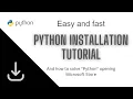 How to install Python - And How to fix Python command opens Microsoft Store