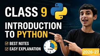 Introduction to Python - Class 9th AI Unit 5 in 15 minutes