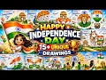 10 Amazing Independence day day chart August drawing