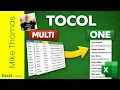 Excel 365 TOCOL Combine Multiple Columns into One
