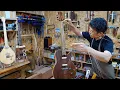 Download Lagu Beautiful Sound! Process of Making Electric Guitar. Korean Instrument Technician