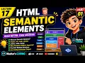 Semantic tags ka kia matlab ha Semantic tags ku use krta hn HTML tutorial for beginners Semantic