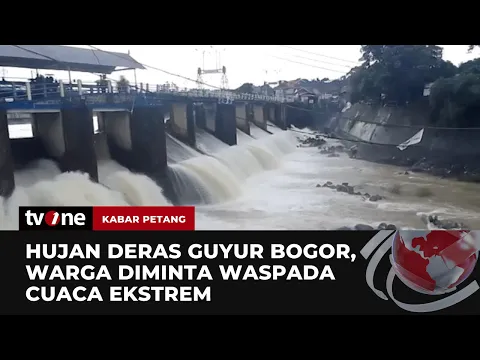 Hujan Deras Guyur Bogor dan Membuat Status Bendungan Katulampa Siaga Dua