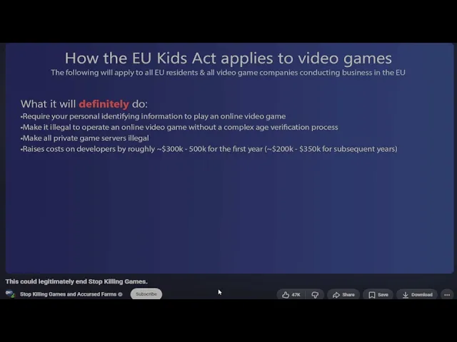 EU Trying to Destroy Gaming