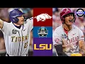 #3 Arkansas v #6 LSU (MUST WATCH, AMAZING) | Final Four College World Series | 2025 College Baseball