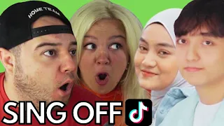 Download Reza Darmawangsa vs Eltasya Natasha - SING-OFF TIKTOK SONGS PART 9 | Couple Reaction MP3