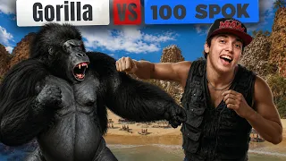100 SPOK vs 1 GORILA! INCRIVEL!
