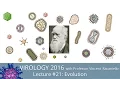 Virology Lectures 2016 Evolution