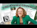 How I Use Notion for School University Notes System for Back to School free templates