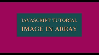 How to create image array in JavaScript