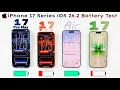 iPhone 17 Pro Max vs 17 Pro vs AIR vs iPhone 17 - iOS 26.2 Real Life Battery DRAIN Test 🔋