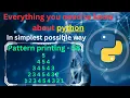 Pattern printing 58 Numbers - 34 pattern printing in python tutorial python full course