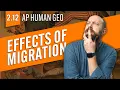 The EFFECTS of Migration Explained AP Human Geography Review Unit 2 Topic 12