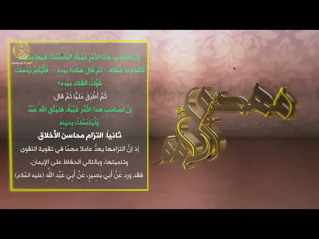 ⁣مهدي الأمم (ما الذي يجب فعله في زمن الغيبة الكبرى) حلقة (8)