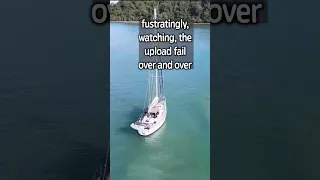 HOW WE STAY CONNECTED AT SEA~!  #sailing #sailinglife #starlink #sailboatrenovations