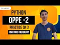 IITM Python OPPE 2 PYQ Qn 3 File Handling Lambda Function Dictionary Strings Methods