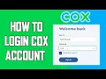 How To Login Cox Account 2024 Cox Internet Account Sign In Guide