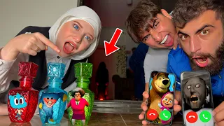 بودي شرب المشروبات السحرية يلي بحولوا الانسان لكن صار اشي       مخيف   ميدو وجنى دندنها