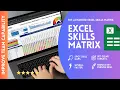 Skills Training Matrix Demonstration in Microsoft Excel Rapidly Improve Team Capability Today