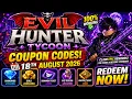 Evil Hunter Tycoon Coupon Codes Evil Hunter Tycoon Codes
