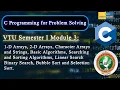 C Programming for Problem Solving VTU 1st Year Module 3
