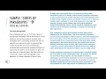 OSSLT Lessons Writing a Series of Paragraphs