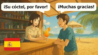 Short Spanish Conversations For Beginners 10 Simple Dialogues On The Beach 