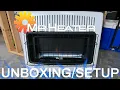 MR HEATER 30 000 BTU Blue Flame Unboxing Connection To Propane Line
