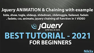 Class-5 Best Jquery Tutorial Jquery Animation Function Hide Show Toggle Fadein Animate