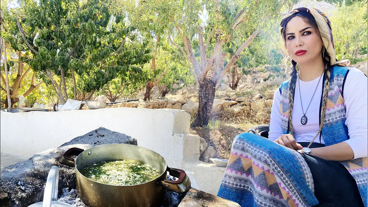delicious buttermilk soup in the forest , Village life blog