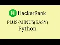How To Solve Plus Minus HackerRank Problem in Python