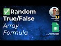 How to create array of random values that does not recalculate values in Google Sheets