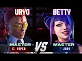 SF6 ▰ URYO (C.Viper) vs BETTY (Juri) ▰ High Level Gameplay